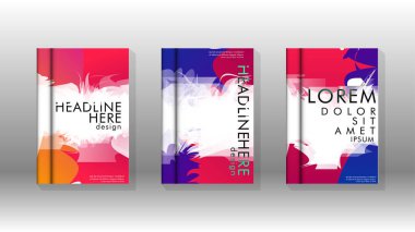 Renkli soyut sprey desenleri ile arka plan kapağı vektör tasarımı. Renk karışımı. Vektör Eps 10. Vektör çizimi