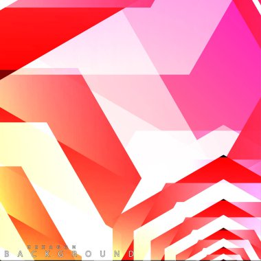 renkli altıgen soyut arka plan. Saydam vektör arka planı