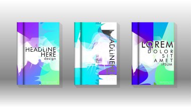 Renkli soyut sprey desenleri ile arka plan kapağı vektör tasarımı. Renk karışımı. Vektör Eps 10. Vektör çizimi