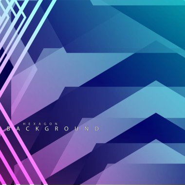 renkli altıgen soyut arka plan. Saydam vektör arka planı