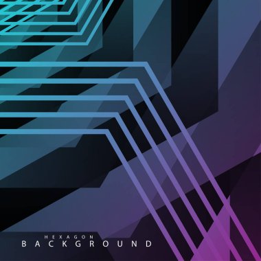 renkli altıgen soyut arka plan. Saydam vektör arka planı