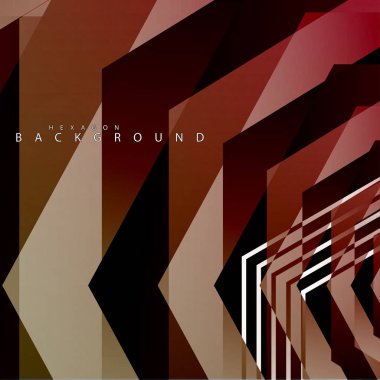 renkli altıgen soyut arka plan. Saydam vektör arka planı