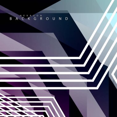 renkli altıgen soyut arka plan. Saydam vektör arka planı