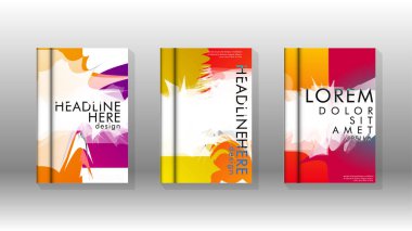 Renkli soyut sprey desenleri ile arka plan kapağı vektör tasarımı. Renk karışımı. Vektör Eps 10. Vektör çizimi