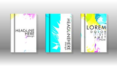 Renkli soyut sprey desenleri ile arka plan kapağı vektör tasarımı. Renk karışımı. Vektör Eps 10. Vektör çizimi