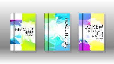 Renkli soyut sprey desenleri ile arka plan kapağı vektör tasarımı. Renk karışımı. Vektör Eps 10. Vektör çizimi