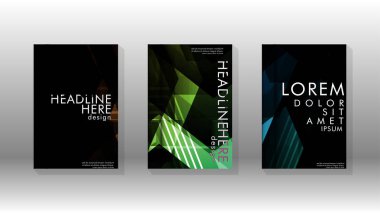 Kapak kitabı renkli altıgen soyut arka plan