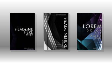 Kapak kitabı renkli altıgen soyut arka plan