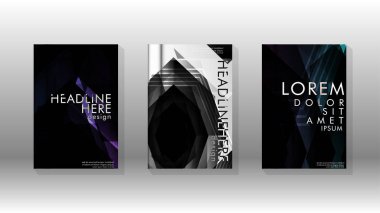 Kapak kitabı renkli altıgen soyut arka plan