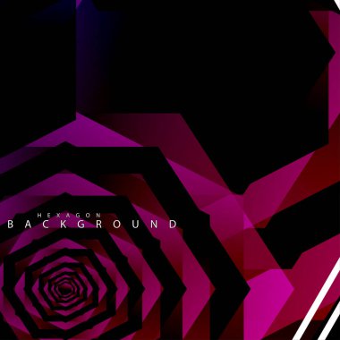 renkli altıgen soyut arka plan. Saydam vektör arka planı