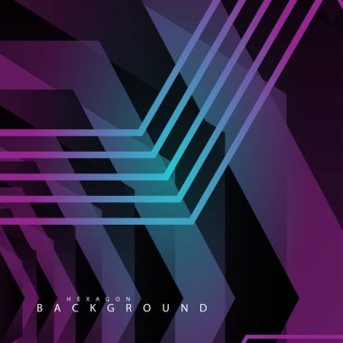 renkli altıgen soyut arka plan. Saydam vektör arka planı