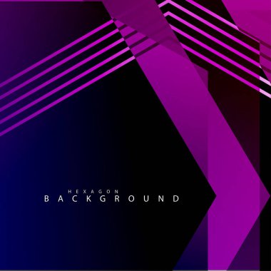 renkli altıgen soyut arka plan. Saydam vektör arka planı