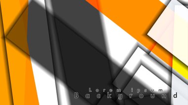 Dikdörtgen tüp elemanları vektör 3d arka plan