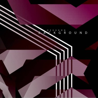 renkli altıgen soyut arka plan. Saydam vektör arka planı