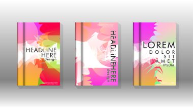 Renkli soyut sprey desenleri ile arka plan kapağı vektör tasarımı. Renk karışımı. Vektör Eps 10. Vektör çizimi