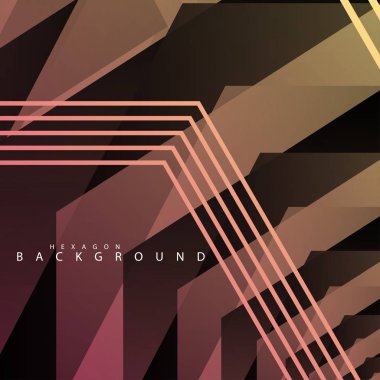 renkli altıgen soyut arka plan. Saydam vektör arka planı