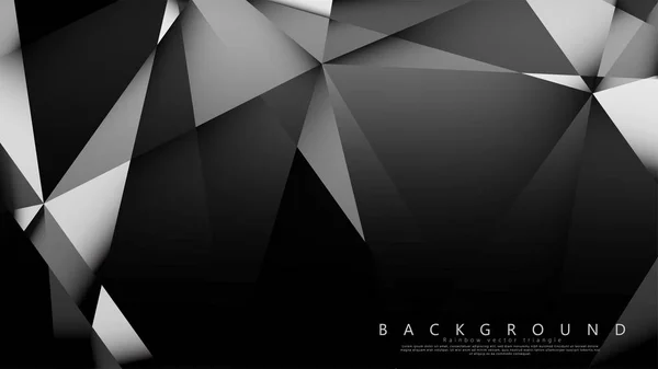 Abstract geometric background. dark triangle vector — Stock Vector