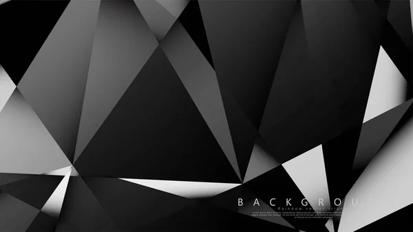 Abstract geometric background. dark triangle vector — Stock Vector