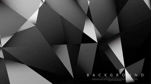 Abstract geometric background. dark triangle vector — Stock Vector