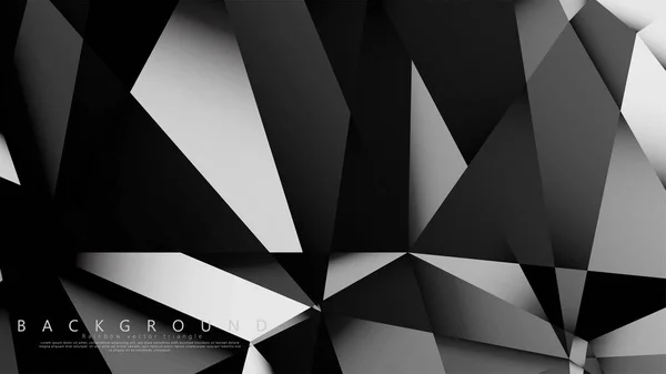 Fond géométrique abstrait. vecteur triangle sombre — Image vectorielle
