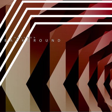 renkli altıgen soyut arka plan. Saydam vektör arka planı