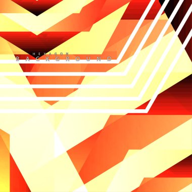 renkli altıgen soyut arka plan. Saydam vektör arka planı