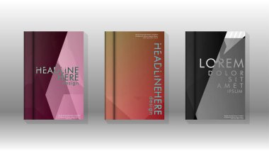 Kapak kitabı renkli altıgen soyut arka plan