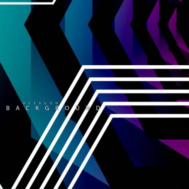 renkli altıgen soyut arka plan. Saydam vektör arka planı