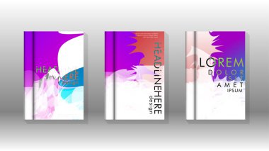 Renkli soyut sprey desenleri ile arka plan kapağı vektör tasarımı. Renk karışımı. Vektör Eps 10. Vektör çizimi