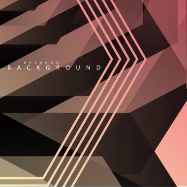 renkli altıgen soyut arka plan. Saydam vektör arka planı