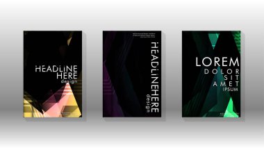 Kapak kitabı renkli altıgen soyut arka plan