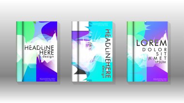 Renkli soyut sprey desenleri ile arka plan kapağı vektör tasarımı. Renk karışımı. Vektör Eps 10. Vektör çizimi