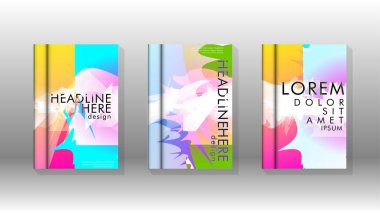 Renkli soyut sprey desenleri ile arka plan kapağı vektör tasarımı. Renk karışımı. Vektör Eps 10. Vektör çizimi