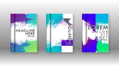 Renkli soyut sprey desenleri ile arka plan kapağı vektör tasarımı. Renk karışımı. Vektör Eps 10. Vektör çizimi