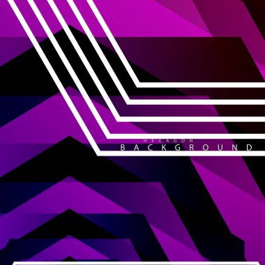 renkli altıgen soyut arka plan. Saydam vektör arka planı