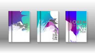 Renkli soyut sprey desenleri ile arka plan kapağı vektör tasarımı. Renk karışımı. Vektör Eps 10. Vektör çizimi