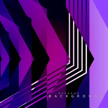 renkli altıgen soyut arka plan. Saydam vektör arka planı