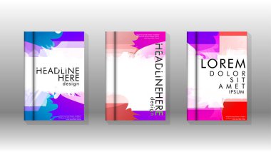 Renkli soyut sprey desenleri ile arka plan kapağı vektör tasarımı. Renk karışımı. Vektör Eps 10. Vektör çizimi