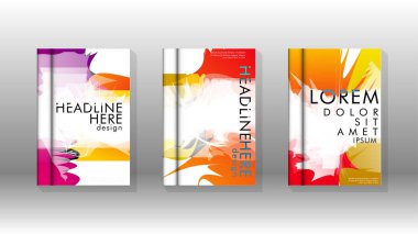 Renkli soyut sprey desenleri ile arka plan kapağı vektör tasarımı. Renk karışımı. Vektör Eps 10. Vektör çizimi