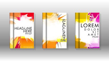 Renkli soyut sprey desenleri ile arka plan kapağı vektör tasarımı. Renk karışımı. Vektör Eps 10. Vektör çizimi