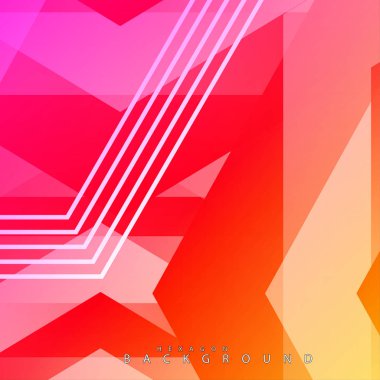 renkli altıgen soyut arka plan. Saydam vektör arka planı