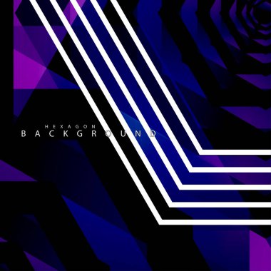 renkli altıgen soyut arka plan. Saydam vektör arka planı