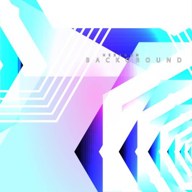 renkli altıgen soyut arka plan. Saydam vektör arka planı