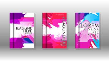 Renkli soyut sprey desenleri ile arka plan kapağı vektör tasarımı. Renk karışımı. Vektör Eps 10. Vektör çizimi