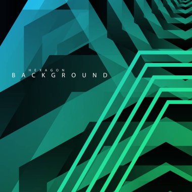 renkli altıgen soyut arka plan. Saydam vektör arka planı