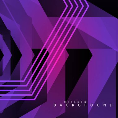 renkli altıgen soyut arka plan. Saydam vektör arka planı