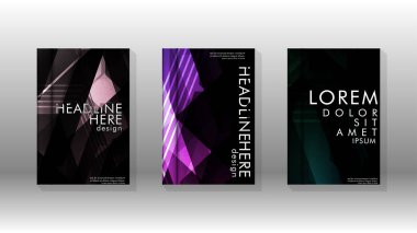 Kapak kitabı renkli altıgen soyut arka plan