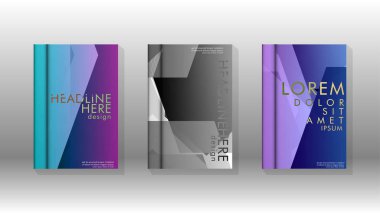 Kapak kitabı renkli altıgen soyut arka plan