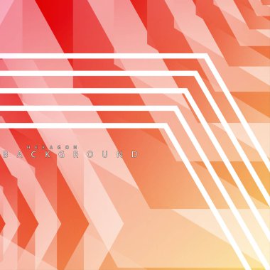 renkli altıgen soyut arka plan. Saydam vektör arka planı