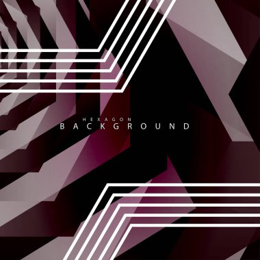renkli altıgen soyut arka plan. Saydam vektör arka planı